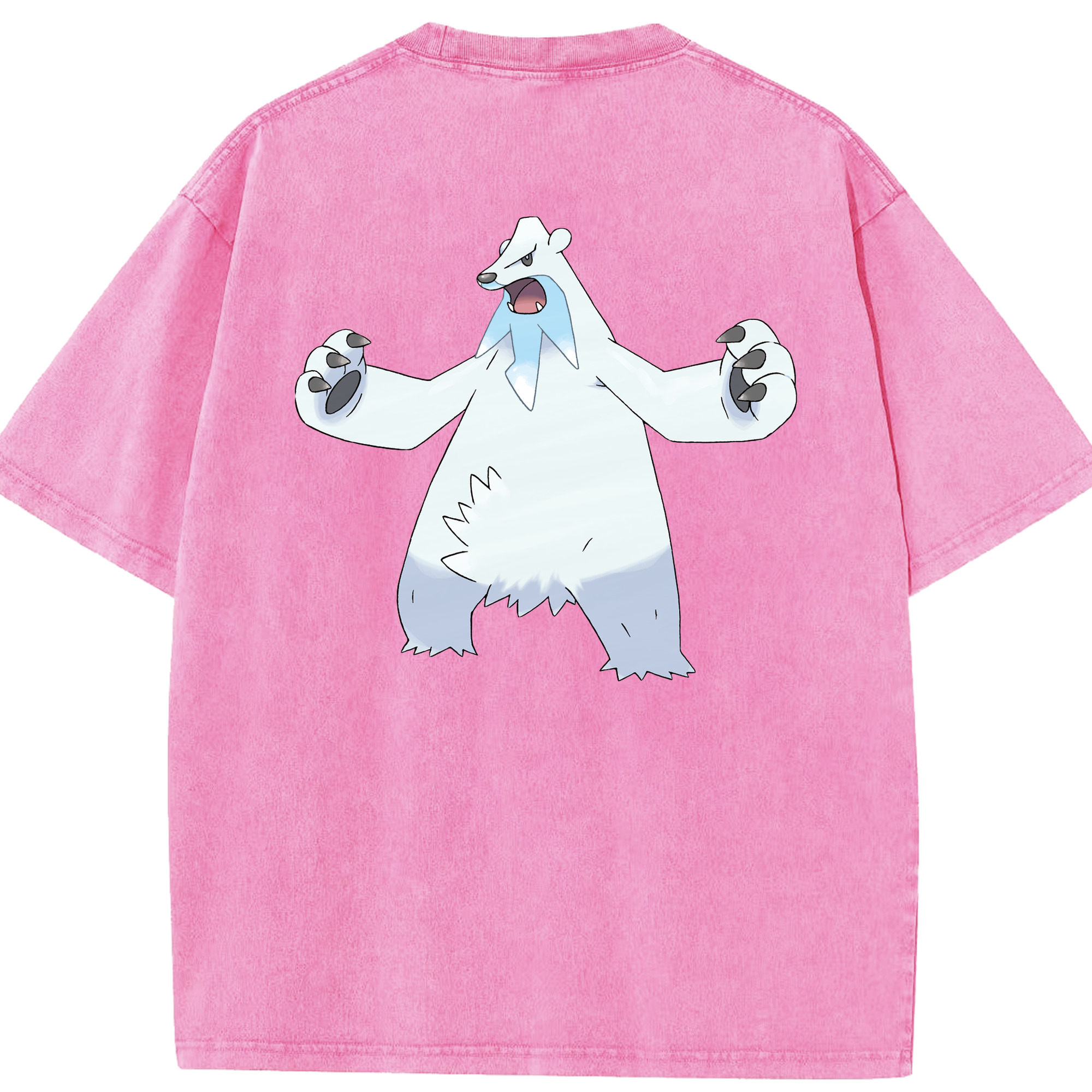 （画像用） ポケットモンスター Pokémon 綿100% ヴィンテージ風 半袖Tシャツ（背面プリント）